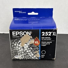 Genuine Epson 252XL Black Ink Cartridge High Yield Sealed - T252XL120 EXP 03/27