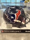 Tank Dell Autographed Houston Texans Mini Helmet JSA Certified