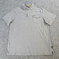 HOWLER BROTHERS BROS Polo Shirt Mens L Gray Pearl Snap RANCHERO