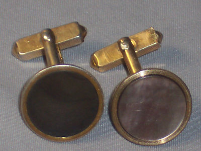 Boutons De Manchette Swank Vintage - 12K Gold Filled - Pour Homme