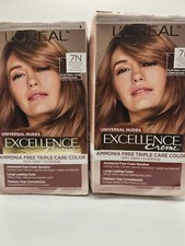 L'Oreal Universal Nudes Permanent Color 7N Natural Dark Blonde 2 Pack