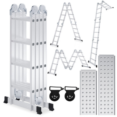 Mehrzweckleiter Multifunktionsleiter Anlegeleiter 6in1 Vielzweckleiter 4x4 470cm