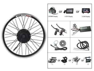 Electric Bike Conversion Kit Gear Motor 36V 250W 350W 48V 500W Bicycle Wheel