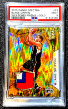 PSA 9 MINT BLAKE GRIFFIN 2015 GOLD PRIZM SPECTRA SWATCHES SSP /10 G2654
