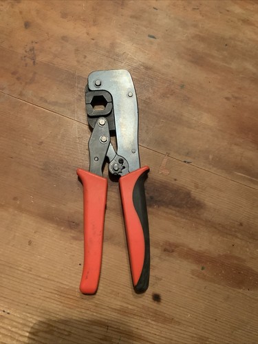 Adjustable Coax Crimp Hand Tool Red Handle Never Used - Picture 2 of 10