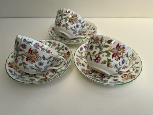 3 MINTON HADDON HALL TASSEN UND UNTERTASSEN - TOP ZUSTAND - Bild 6 von 8