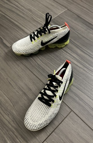 Nike Air Vapormax Flyknit 3 beige schwarz neon sportliche Sneaker AJ6900-100 Herren 10
