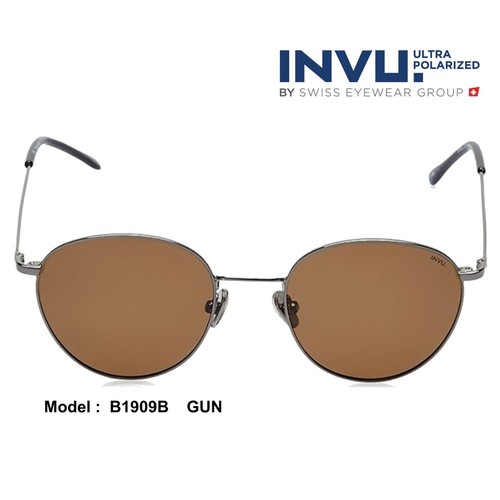 INVU Ultra-Polarized Model B1909B Unisex *Petite* Designer Sunglasses DS085 - Picture 2 of 5
