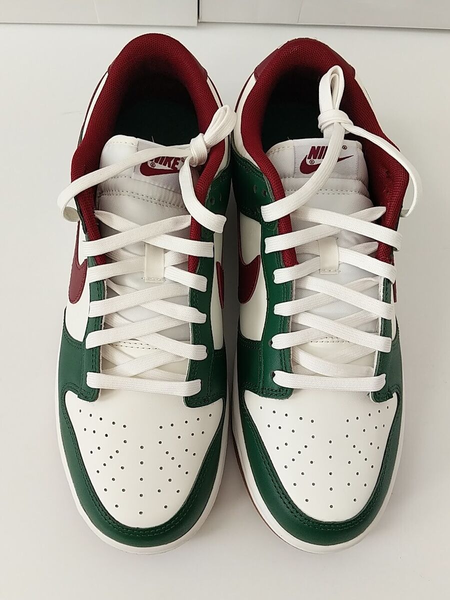 Nike Dunk Low Retro - Gorge Green (FB7160-161) Sail Team Red Nike Dunk Low Retro - Gorge Green (FB7160-161) Sail Team Red