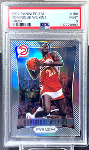 Dominique Wilkins 2012-13 Panini Prizm #188 Silver Prizm PSA 9 Hawks SP Parallel