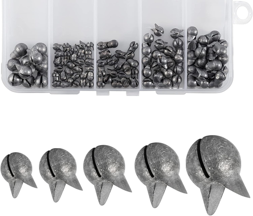 Kit de pesas de pesca de tiro dividido desmontables de gran tamaño - Paquete de 100 surtidos - Imagen 11 de 12