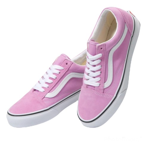 NIB Vans Unisex Women 5 Old Skool Shoes Low-Top Shoes PINK VN0A3WKT3SQ Men 3.5 - Picture 6 of 8