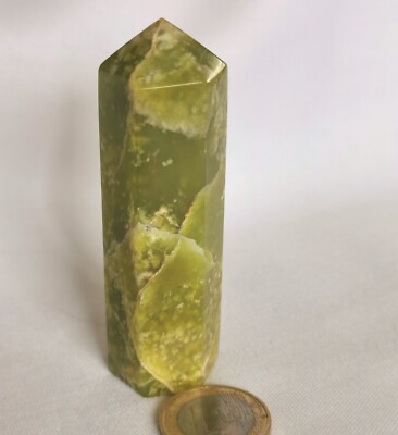 Serpentin Obelisk - 81 * 22 mm - Rarität - Grün - Tower - Jade