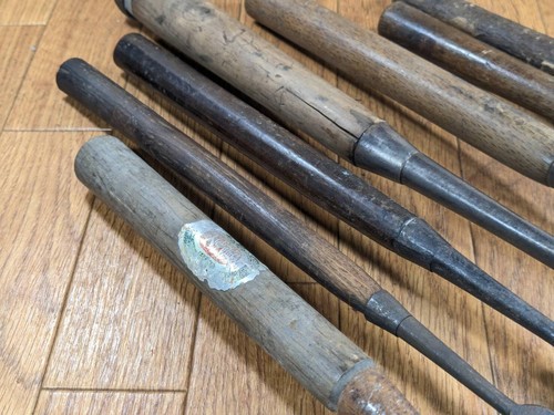 Cincel japonés vintage roto dañado Nomi 29.25.43.28.48.25.9 mm JJ898 - Imagen 9 de 20