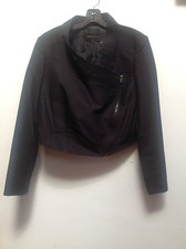 Bcbg Maxazria Black Boxy Smart Jacket Large Ret £216 Bnwt