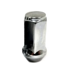 Mr Lugnut 1/2"-20 RH Acorn/Bulge Chrome Closed End Conical Long 3/4" 1.75"L