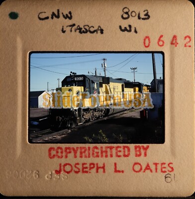 Vtg 1992 Train Slide 8013 CNW Chicago North Western Engine WI