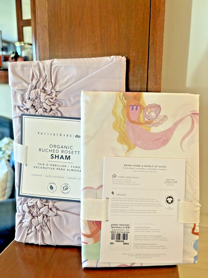 Pottery Barn holiday floral Disney princess Mermaid Ariel Birthday Gift SET 2 , - Image 2 of 4