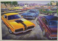 Mercury Cougar Art 1968 427 Gt-e 1967 1969 Xr-7 1970 Eliminator 390 Drag Strip
