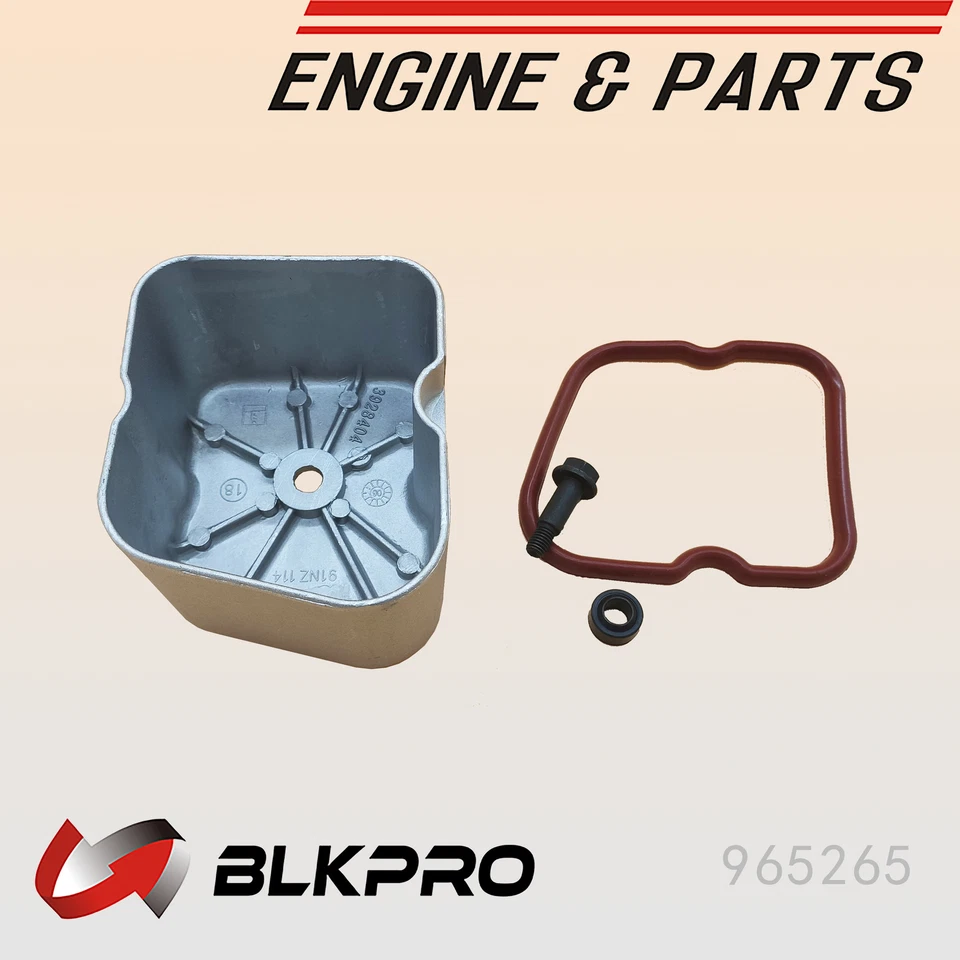 Aluminum Valve Covers W/ Bolts Oil Feed Cap Seal For Dodge Ram 5.9 Cummins 89-98 - Image 2 of 4