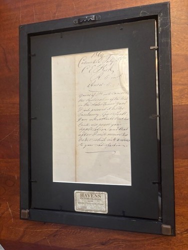 1869 Letter Restoration of Bell for South Carolina State Capitol, RECONSTRUCTION - Picture 2 of 4
