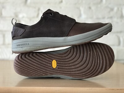 New Merrell Gridway Low LTR Espresso Leather Men's  Casual Sneakers Size 12 New