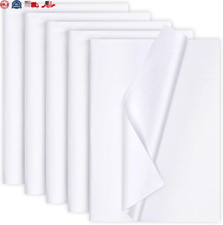 130 Sheets 20"x14" White Wrapping Tissue Paper Bulk for Gift Bags white
