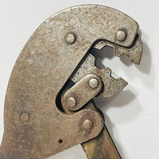 Coax Cable Crimping Tool Hex Crimper Red Rubber Handles 9” Total Length