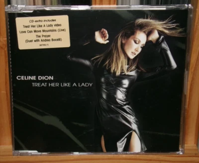 CELINE DION TREAT HER LIKE A LADY LIVE U.K 3 TRK CD SINGLE THE PRAYER LET'S TALK - Image 1 of 4