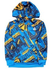 Reebok Boys Blue  Orange Hoodie Sweatshirt With Front Pocket XXL 18