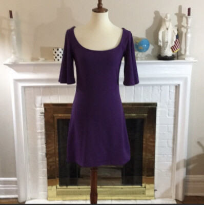 open lace back dress Dress Casual Short By Susana Monaco In Purple, Size: Xs – Clothes Mentor  West Chester PA #178