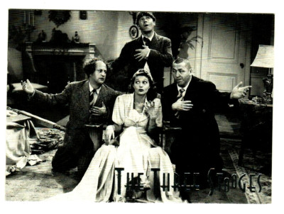 1997 THE THREE STOOGES TRADING CARD #58  ZANY MARRIAGES   DuoCards