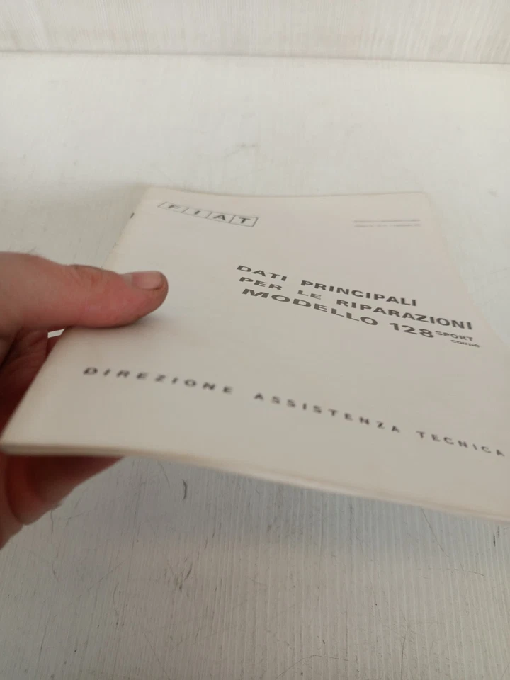 manuale originale dati principali riparazioni 1972 Fiat 128 Sport Coupé - Immagine 3 di 4