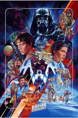 Martin Ansin STAR WARS EMPIRE STRIKES BACK Multi-Layer Acrylic Panel BNG xx/125