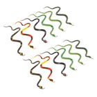 12Pcs Simulation Snake Toys Rubber Fake Party Prank Toys Artificial Snake Models