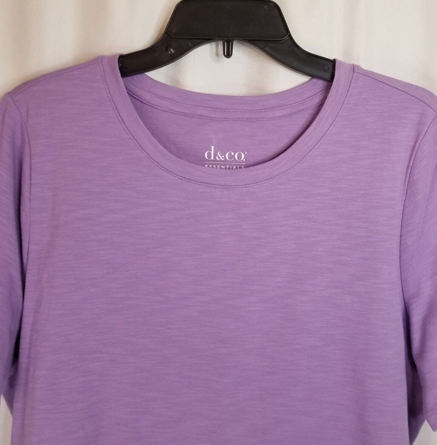 Isaac Mizrahi Live Essentials Women's Top Light Purple Short Sleeve Size XL thumbnail 3