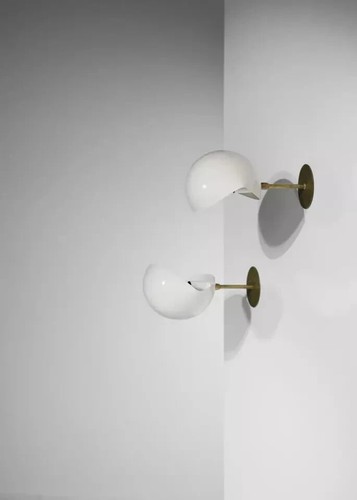 Mid Century Wandlampe im weißen Leuchtendesign - Bild 6 von 9
