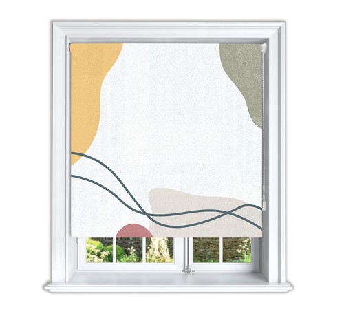 Lister Cartwright Colour Block Blackout Roller Blinds Windows Blind Easy Fit - Picture 10 of 13
