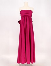 NWT J.CREW COLLECTION $248 Strapless Bow-Back Maxi Dress Dark Hot Pink Size 4
