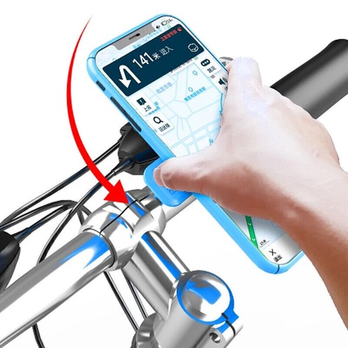 Universal 360° Rotating Motor Bike Bicycle Phone Rack Device Set Mount Holder UK - Picture 4 of 8