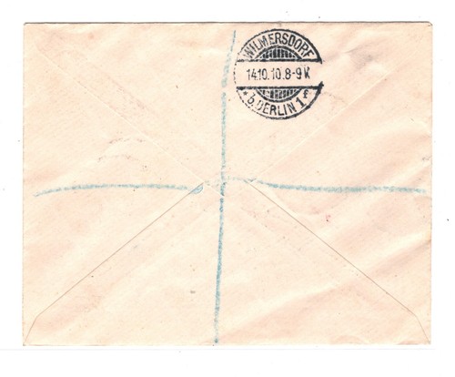 MALTA QV Cover *One Penny* PLATE BLOCK{4} SURCHARGES Germany 1910 MA1789 - Picture 10 of 10