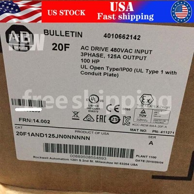 AB 20F1AND125JN0NNNNN Allen-Bradley PowerFlex Air Cooled 753 AC Drive Sealed