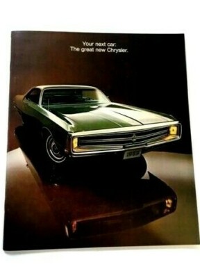 1969 Chrysler Prestige Car Brochure Catalog New Yorker  300 Convertible Newport