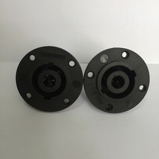 2Pcs Plastic NL8MPR Female SpeakON Connectors Round Configuration 8 Pins 42mm