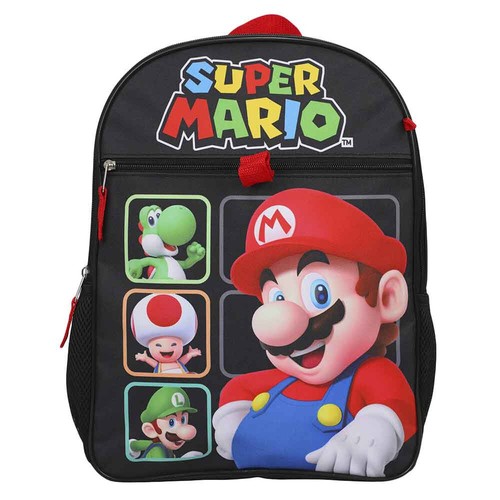 Super Mario Bros Character Grid 5-Piece Backpack and Lunch Box Set - 第 5/10 張圖片
