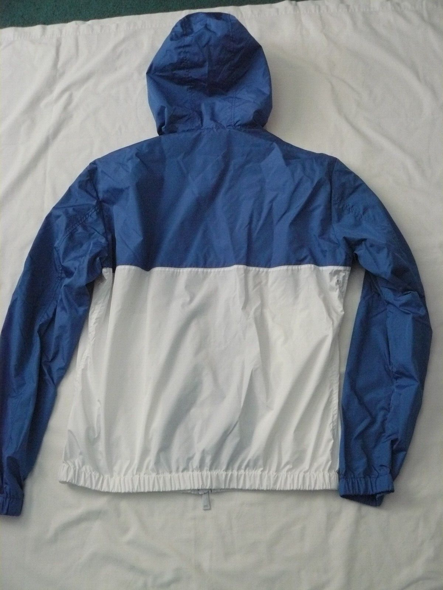 NWT MEN'S EMPORIO ARMANI BLOUSON COLOR BLOCK WHITE/BLUE JACKET