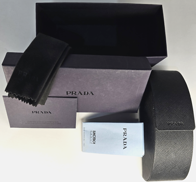 Prada Black Sunglass  Case with Box s-l400.jpg main image 2