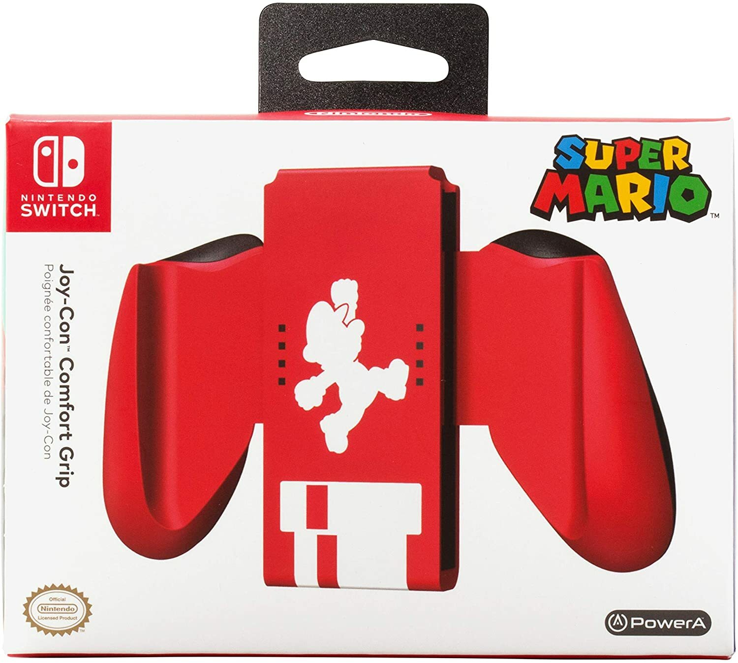 Poignée ergonomique Mario pour console Switch OLED contre les crampes
