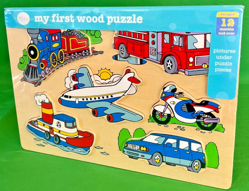 MY FIRST WOOD PUZZLE - Baby Connection 1+ Puzzle - Picture 1 of 9