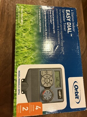 Orbit Easy Dial Sprinkler Timer 4 Station indoor Model 28954